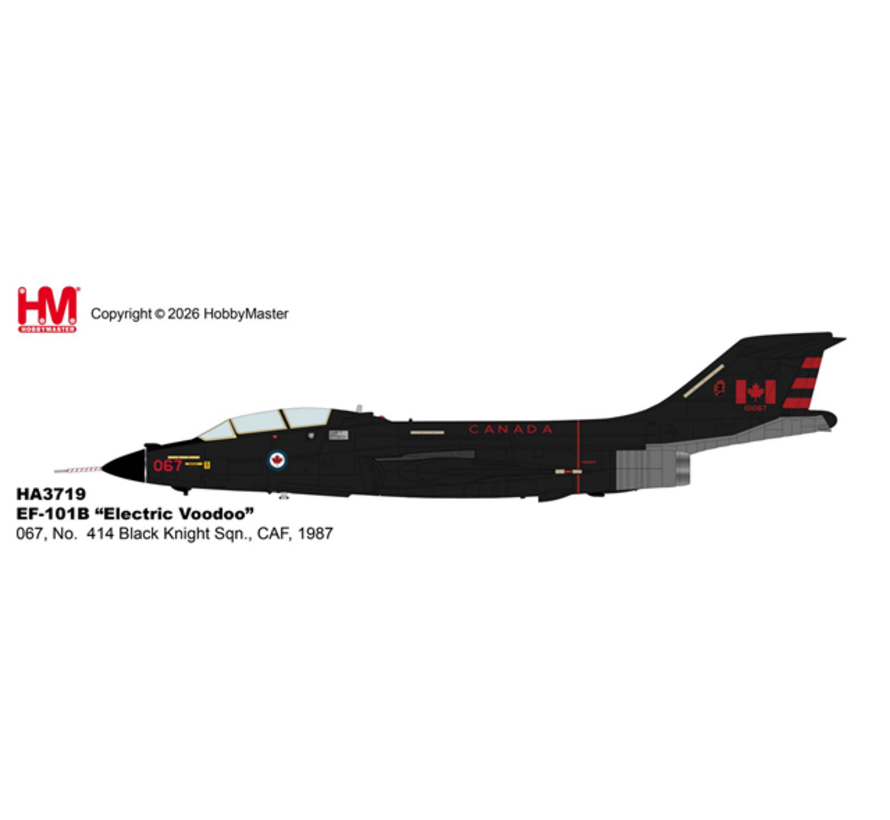 EF101B "Electric Voodoo" 101067 414 Electronic Warfare Squadron Canadian Armed Forces 1987 1:72 +Pre-order+