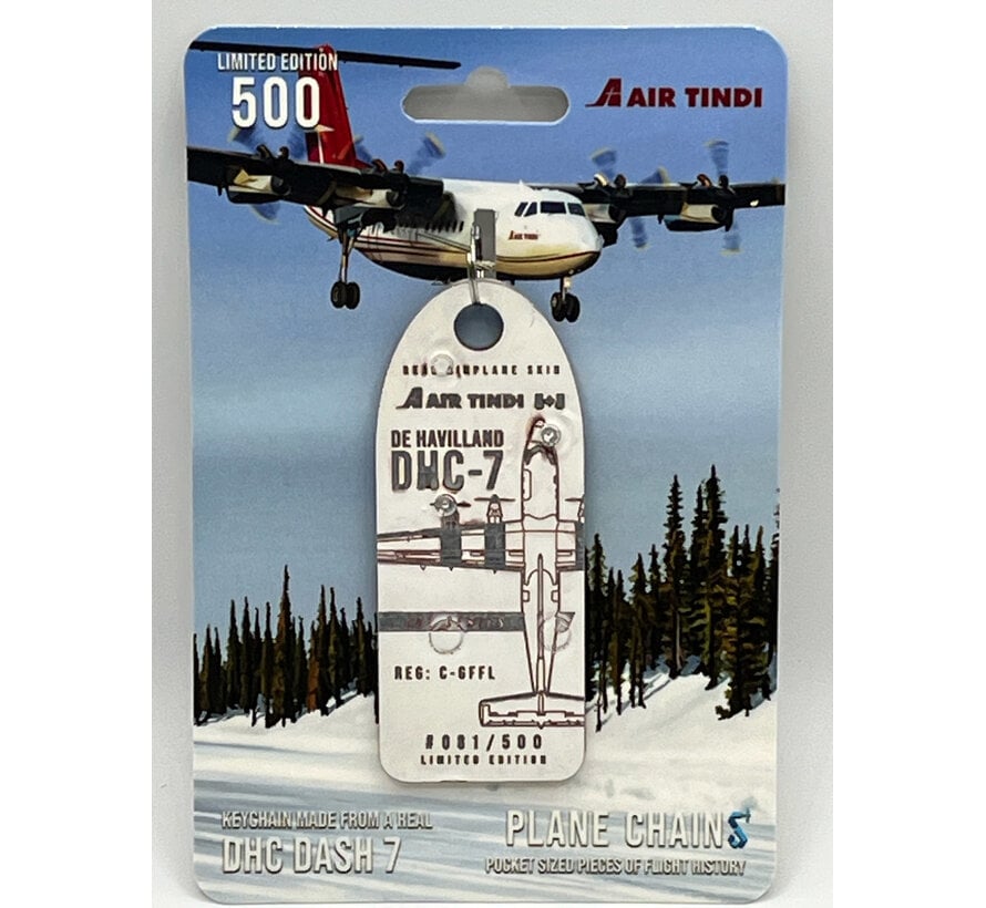 Dash-7 Air Tindi  C-GFFL rivet aircraft skin tag +NEW ARRIVAL+