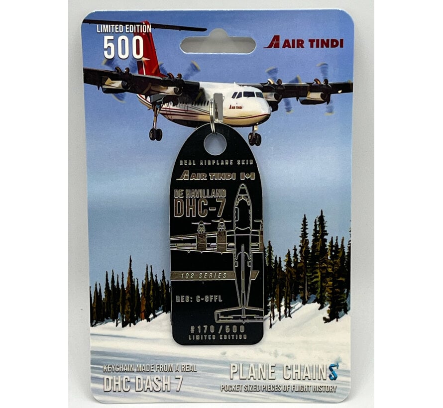 Dash-7 Air Tindi  C-GFFL black aircraft skin tag +NEW ARRIVAL+