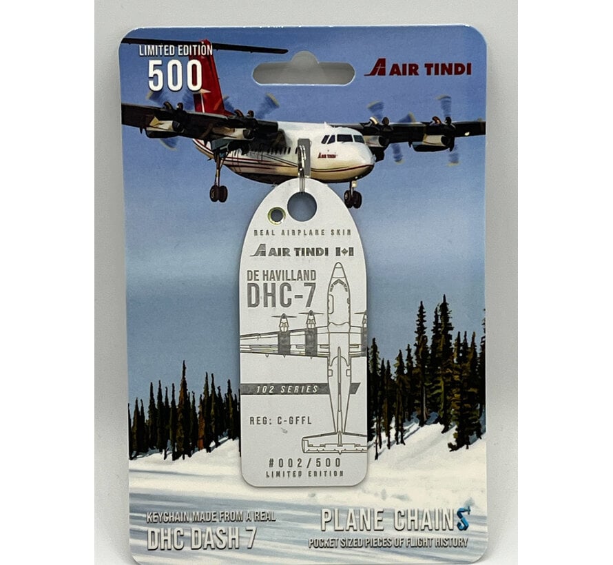 Dash-7 Air Tindi  C-GFFL white aircraft skin tag +NEW ARRIVAL+