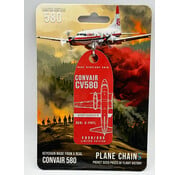 Plane Chains Convair CV580 Conair C-FKFL red aircraft skin tag +New Arrival+