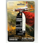Plane Chains Convair CV580 Conair C-FKFL white / black aircraft skin tag +New Arrival+