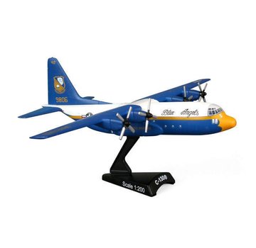 Postage Stamp Models C130T Hercules Fat Albert Blue Angels 1:200 with stand