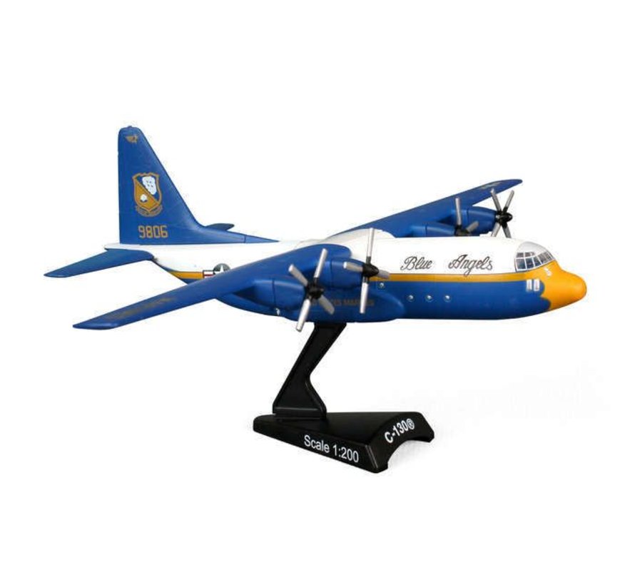 C130T Hercules Fat Albert Blue Angels 1:200 with stand