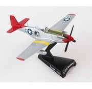 Postage Stamp Models P51D Mustang Tuskegee Airmen Lollipop Red Tail 1:100 with stand
