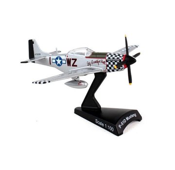 Postage Stamp Models P51D Mustang Big Beautiful Doll I-WZ 1:100 with stand
