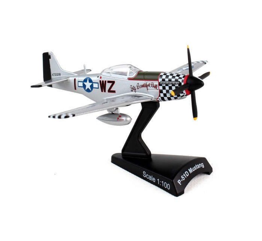 P51D Mustang Big Beautiful Doll I-WZ 1:100 with stand