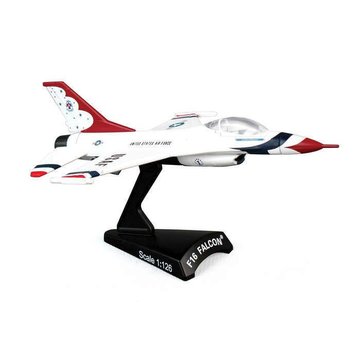 Postage Stamp Models F16 Fighting Falcon Viper USAF Thunderbirds 1 1:126 with stand