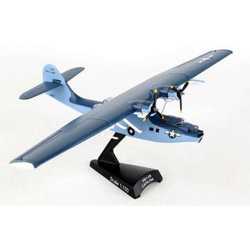 Postage Stamp Models PBY5 Catalina US Navy blue/grey 1:150 with stand