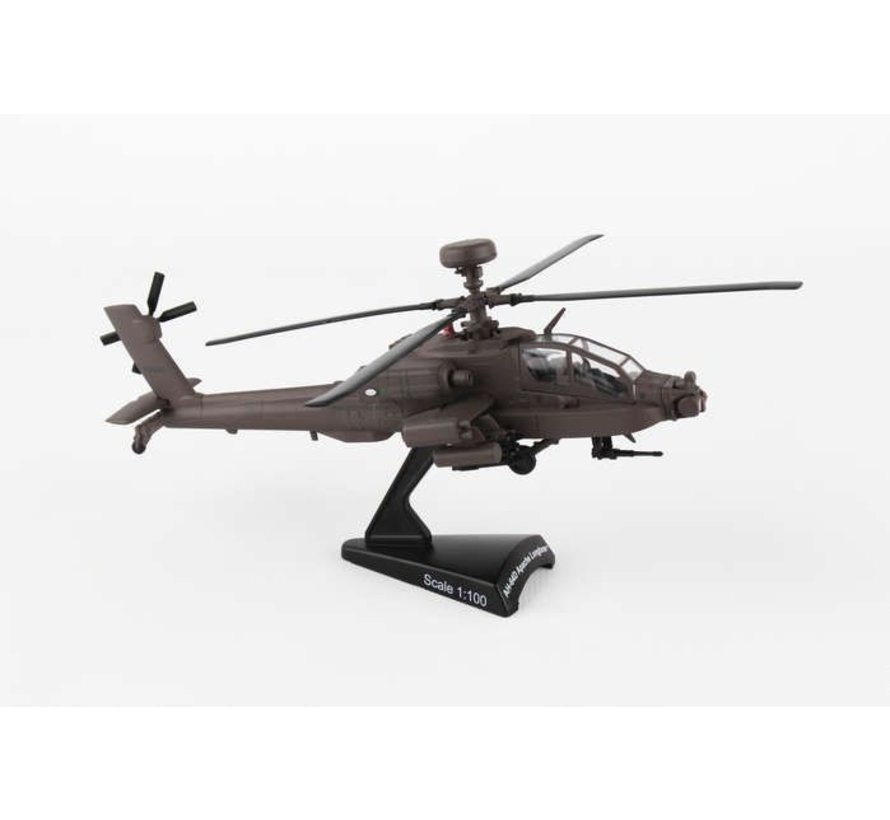 AH64D Apache Longbow US Army 1:100 with stand