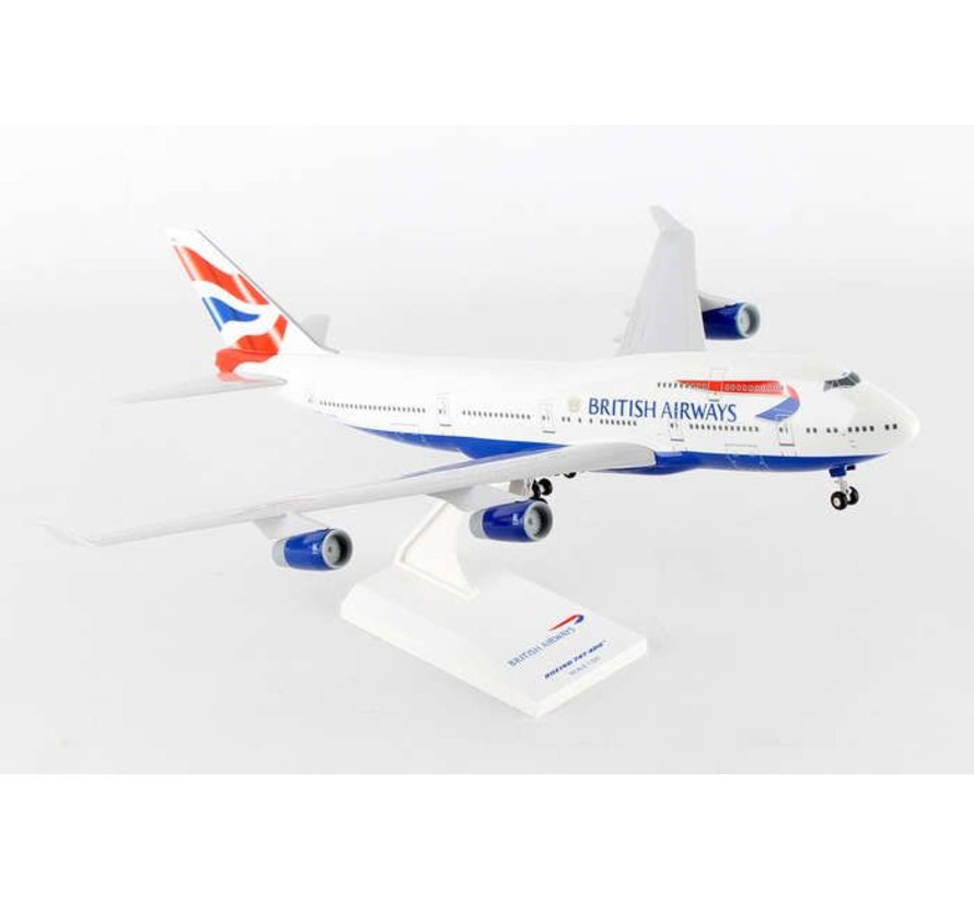 B747-400 British Airways 1:200 with Gear + Stand