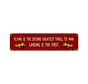 Greatest Thrill Metal Sign