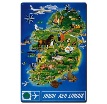 Aer Lingus Metal Sign