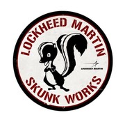 Skunk Works Metal Sign Round