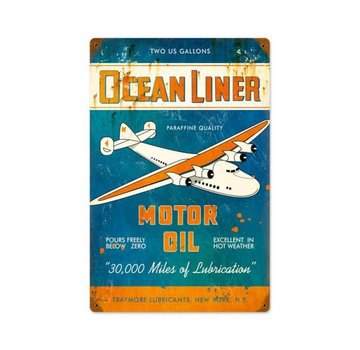 The Vintage Sign Co. Ocean Liner Oil Metal Sign