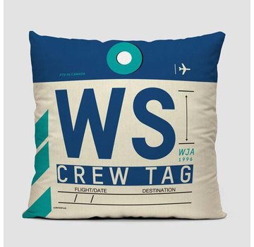 Airportag Throw Pillow Westjet