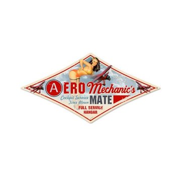 Aero Mechanic's Mate Metal Sign