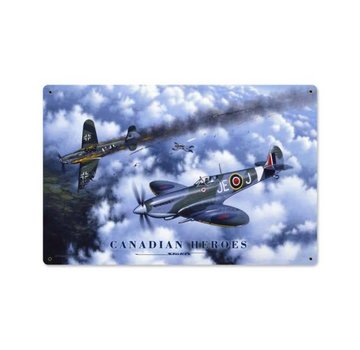The Vintage Sign Co. Canadian Heroes Metal Sign