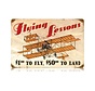 Flying Lessons Metal Sign