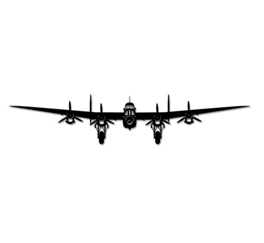 Lancaster Bomber Silhouette Cutout metal