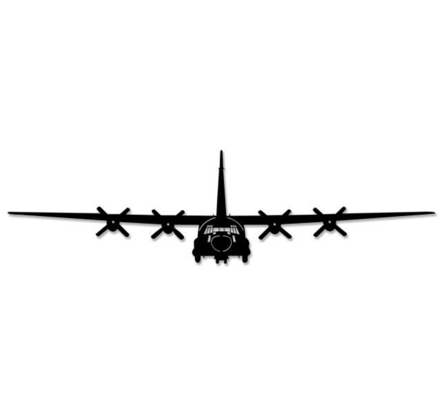 C130 Hercules Silhouette Metal