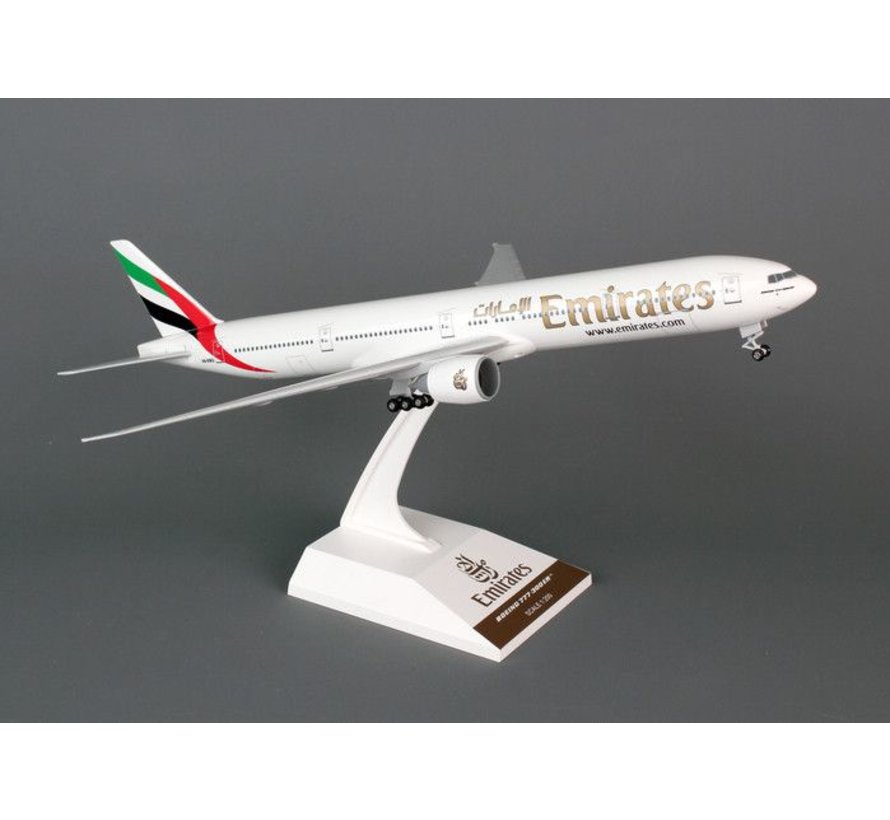 B777-300ER Emirates 1:200 with gear + stand