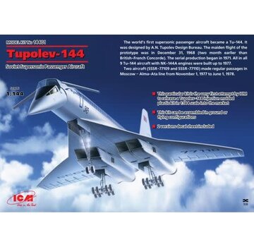 ICM Model Kits TU144 Supersonic Transport Aeroflot 1:144