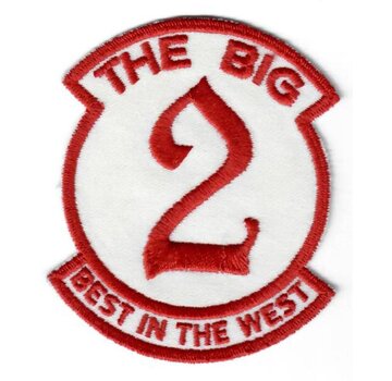 avworld.ca Patch The Big 2 Best In the West 3" x 3 5/8"