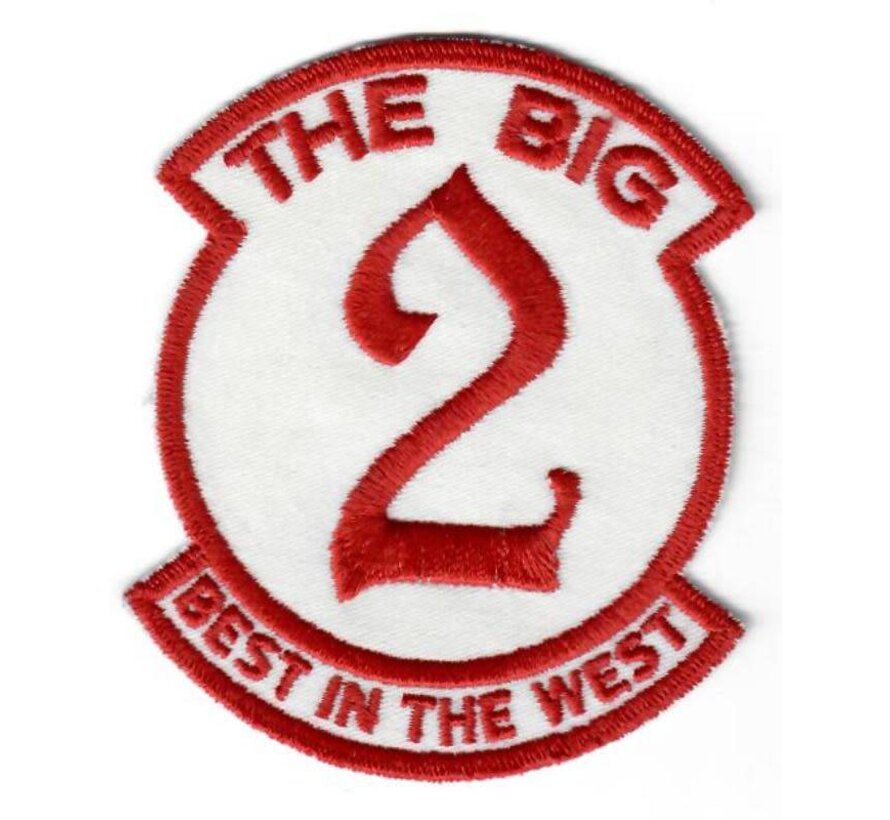 Patch The Big 2 Best In the West 3" x 3 5/8"