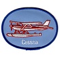 Patch Cessna on Floats Blue Oval 4" x 3"