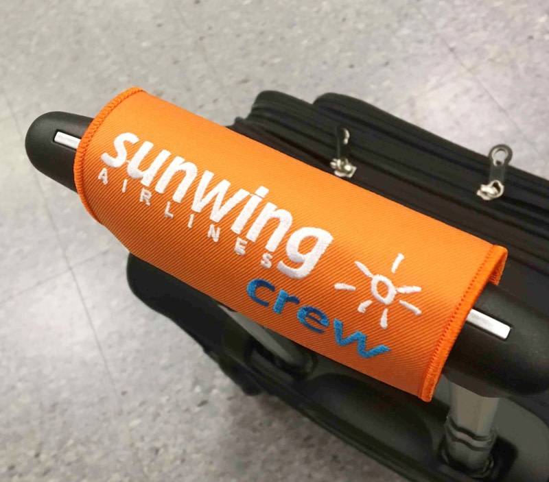 Luggage Handle Wrap Sunwing Crew avworld.ca