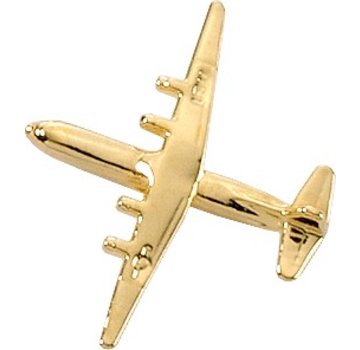 Johnson's Pin C130 Hercules (3-D cast) Gold Plate
