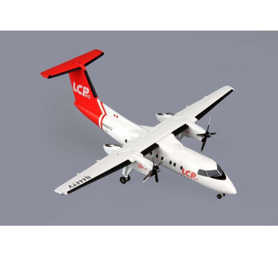 Dash8-200 LC Peru N454YV 1:200 with stand