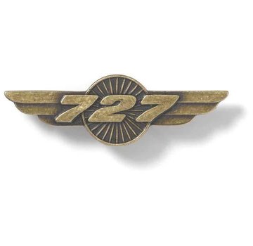Boeing Store Pin 727 Wings Bronze 1 1/2"