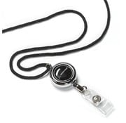  CarryLuxe Lanyard with ID Holder Set (Black,2 Pack