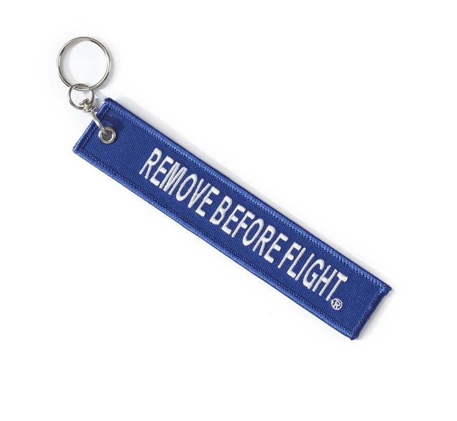 Boeing Remove Before Flight Keychain Blue