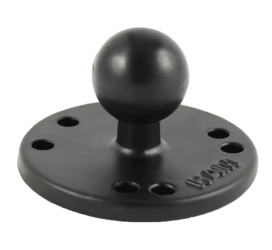 Connector Round Plate with 1” Ball