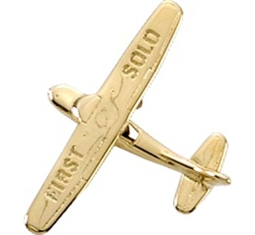 Pin Cessna First Solo (3-D cast) Gold Plate