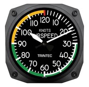 Trintec Industries Modern Airspeed Indicator Instrument Clock 6"
