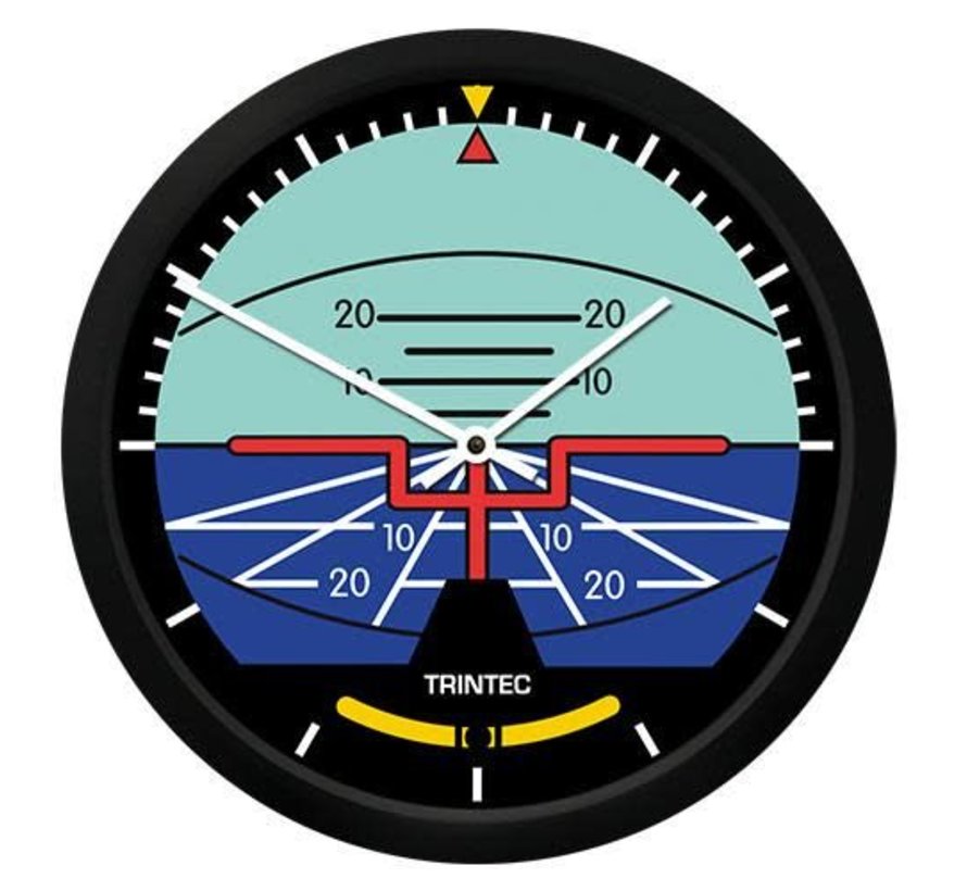 Classic Artificial Horizon Clock 10"