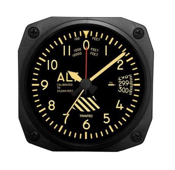 Trintec Industries Vintage Altimeter Alarm Clock