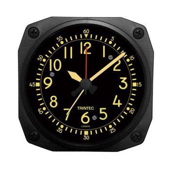 Trintec Industries Vintage Cockpit Style Alarm Clock