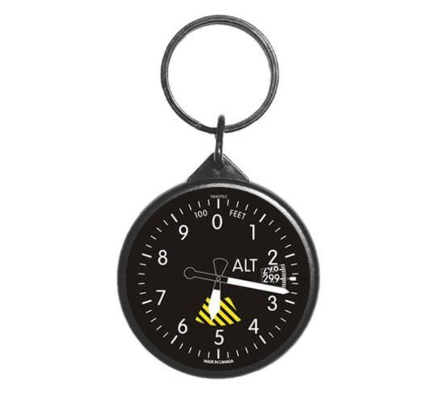 Classic Round Altimeter Keychain