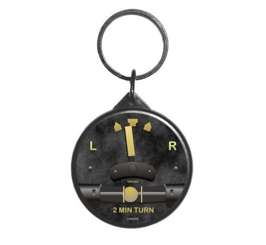 Vintage Round Turn & Bank Keychain