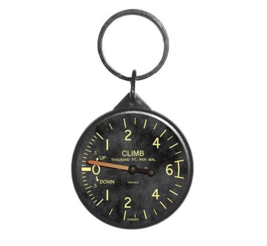 Vintage Round Climb Keychain