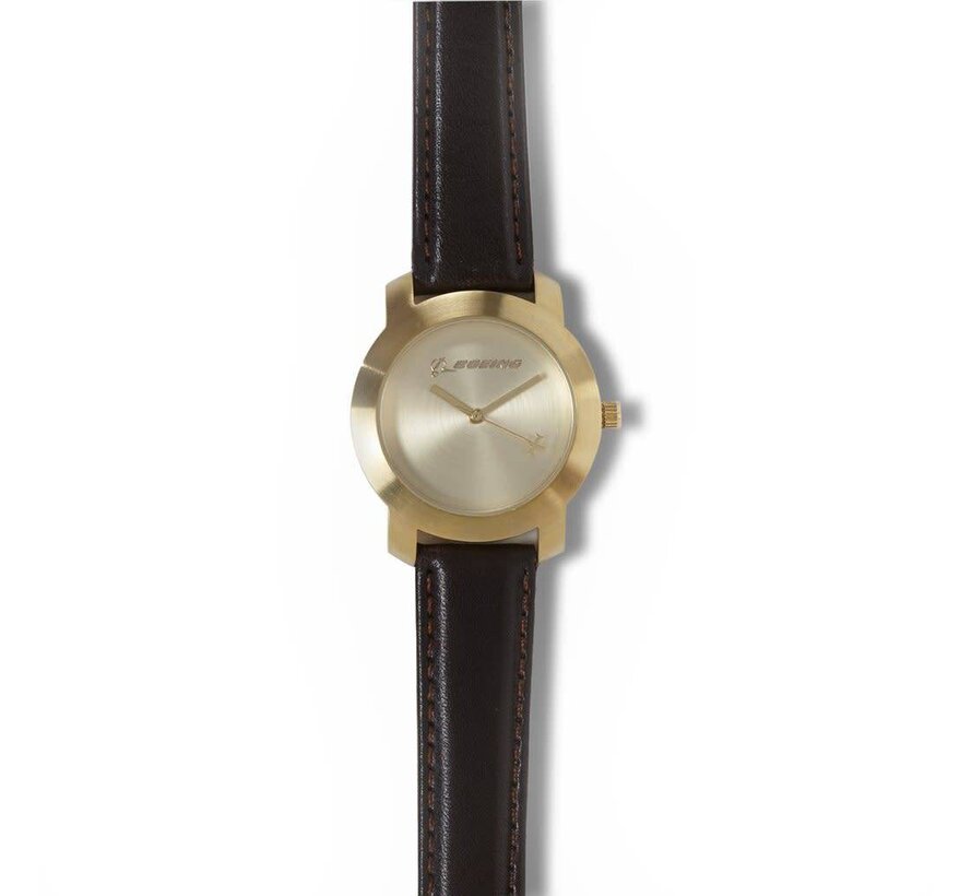 Gold Rotating Airplane Watch - Women's Sizing