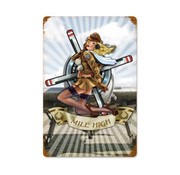 Mile High Metal Sign