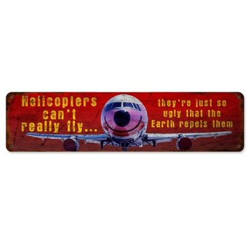 The Vintage Sign Co. Ground Repels Them Metal Sign