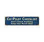 Copilot Checklist Metal Sign blue
