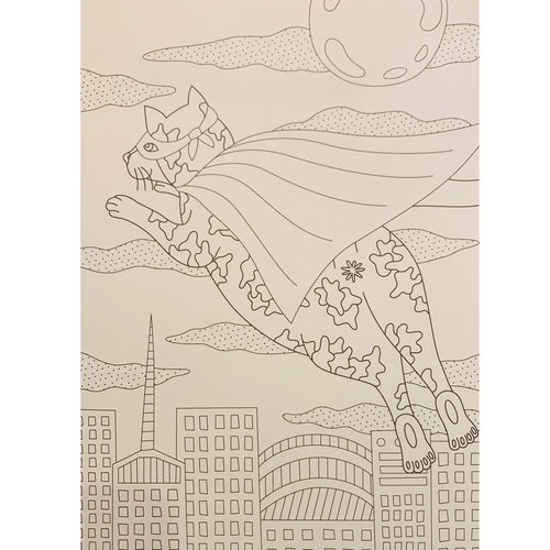 Chronicle CAT BUTT Coloring & Activity Book